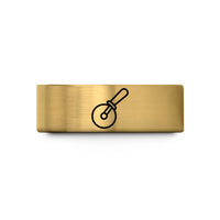 tungsten rings for couples – gold tungsten pizza cutter wheel wedding band