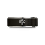 personalized presents for her – black & gray tungsten for sale sign wedding band