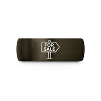 personalized presents for her – gunmetal & black tungsten for sale sign wedding band