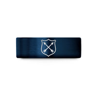 unique presents for him – blue tungsten arrows shield wedding band
