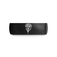 special presents for men – black tungsten january carnation wedding band