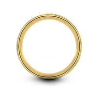 romantic presents for him – january carnation engraving on gold & silver tungsten wedding band
