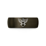 thoughtful awards for dear mates – gunmetal & black tungsten eagle shield wedding band