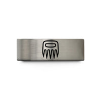 special keepsakes for friends – grey tungsten meat claws wedding band