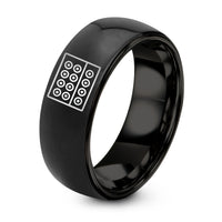 Cute Gifts for Him – black tungsten dual jacks ring