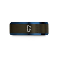 best present for him – gunmetal & blue tungsten phuket wedding band