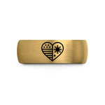 unique presents for him – gold & grey tungsten usa philippines heart wedding band
