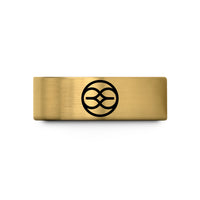 anniversary presents for spouse – gold tungsten unity circle wedding band