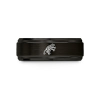 best presents for mom – black tungsten tribal frog leaping wedding band
