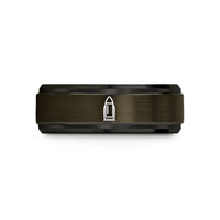 unique couple present ideas – gunmetal & black tungsten lead wedding band