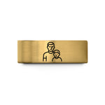 best rings for dads – gold tungsten boy dad wedding band