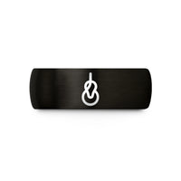 father daughter present ideas – black tungsten bowline knot wedding band