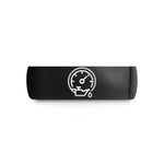 unique presents for him – black tungsten oil pressure gauge wedding band