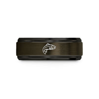 presents men will like – gunmetal & black tungsten trout wedding band