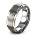 Andalusian Rearing – Tungsten Wedding Band, 8 mm, Gray Comfort-Fit Unisex