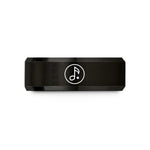 fishing presents for dad – black & gold tungsten eighth note wedding band