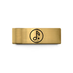 fishing presents for dad – gold tungsten eighth note wedding band