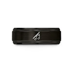 meaningful presents for dad – black tungsten drumstick note wedding band