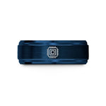 unique presents for dads – blue tungsten gpu chip wedding band