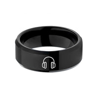 presents from son dad – black tungsten hearing protection wedding band