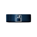personalized dad presents online – blue tungsten floppy disk wedding band