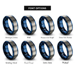 font options for inside engraving on blue & grey dart flight rings
