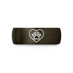 special presents for daughters – gunmetal & black tungsten paw path wedding band