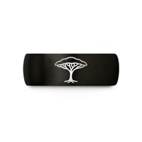 special presents for girls – black tungsten acacia canopy wedding band