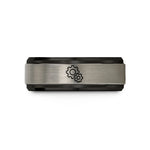 presents for teenage daughter – black & silver tungsten gears wedding band