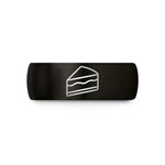 meaningful rings for her – black & gold tungsten cheesecake slice wedding band