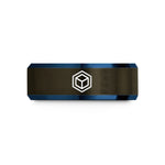 special presents for daughters – gunmetal & blue tungsten cube hexahedron wedding band