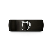 mom to daughter presents – black tungsten milk frothing pitcher wedding band