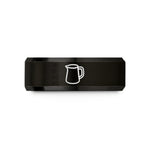 unique presents for girls – black tungsten milk frothing pitcher wedding band