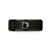 unique presents for girls – black tungsten milk frothing pitcher wedding band