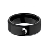 special rings for daughters – black tungsten milk frothing pitcher wedding band
