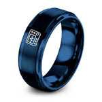 Daughter Gifts from Mother – blue tungsten oscilloscope ring