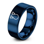 Daughter Gifts from Mother – blue tungsten resistance band handles ring