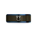 unique daughter present ideas – gunmetal & blue tungsten resistance band handles wedding band