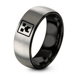 Daughter in Law Birthday Gifts Ideas – black & grey tungsten creeper ring