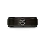 personalized jewelry for her – black tungsten fruit bowl wedding band