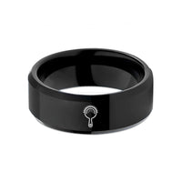 thoughtful presents for her – black tungsten hawthorne strainer wedding band