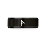 sentimental presents for her – black tungsten nauthiz wedding band