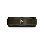 tungsten rings for women – gunmetal & black tungsten nauthiz wedding band