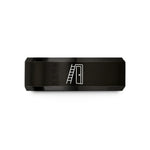 special presents for her – black tungsten rear ladder wedding band