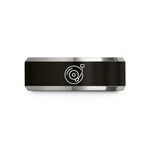 unique birthday presents – black & grey tungsten tonearm record wedding band