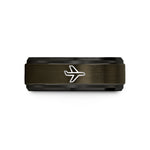 presents for dad birthday – gunmetal & black tungsten iberia wedding band