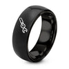 Torque Wrench – Tungsten Wedding Band, 8 mm, Black Comfort-Fit Unisex