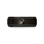 best husband presents ideas – black tungsten chameleon curled tail wedding band