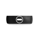 unique rings for her – black tungsten no entry wedding band