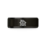 friendship presents for her – black tungsten farmhouse wedding band